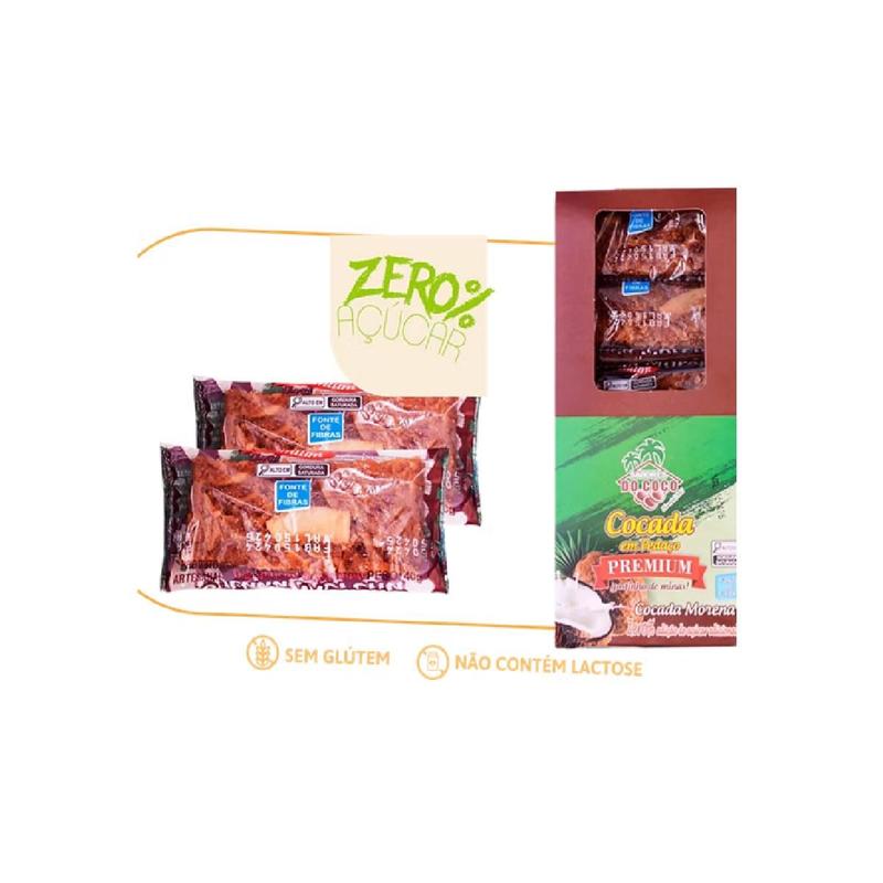 Cocada Morena Zero Sabores Do Coco 15x40g - Mingau - Magazine Luiza
